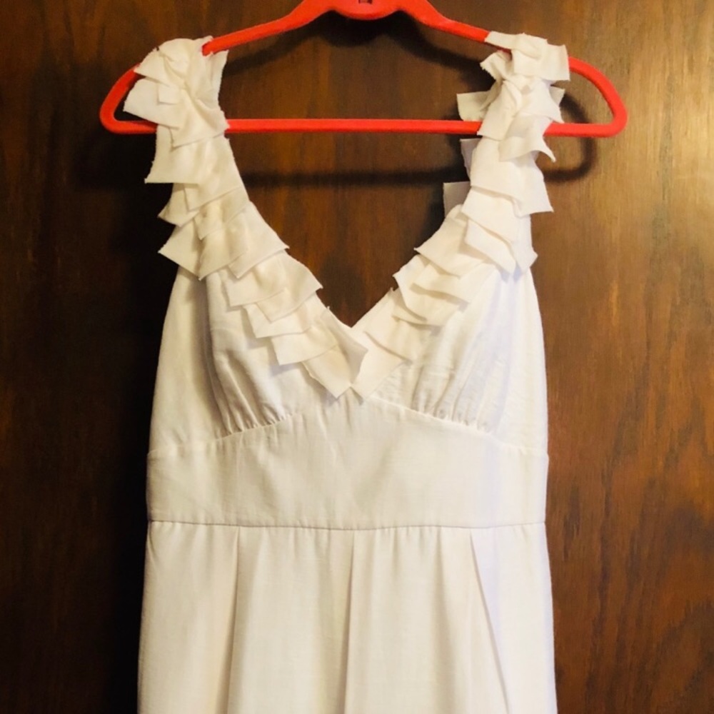 BCBG Cream Origami sleeved dress!
